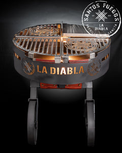 LA DIABLA Asador Premium de 80 CM con acabado PAVONADO