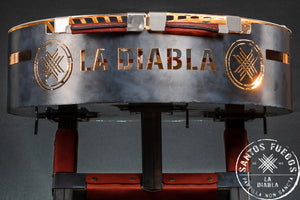 LA DIABLA Asador Premium de 120 CM con acabado RÚSTICO