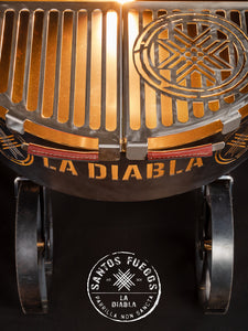 LA DIABLA Asador Premium de 120 CM con acabado RÚSTICO