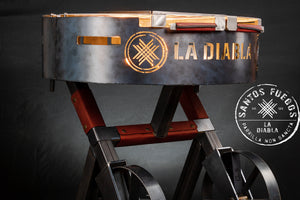 LA DIABLA Asador Premium de 80 CM con acabado RÚSTICO